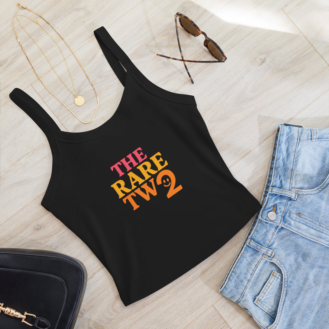 micro-rib tank top for women